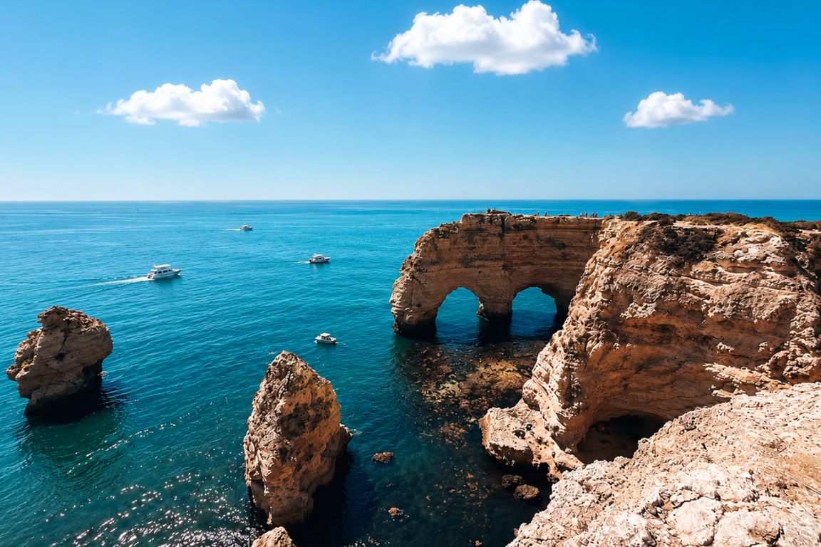 Praia da Marinha, one of the Algarve's most photographed beaches