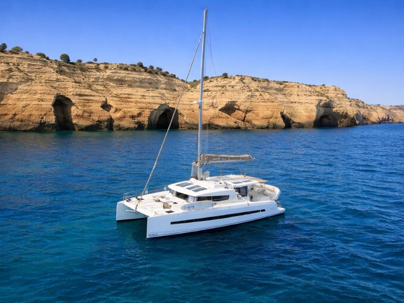A catamaran cruise along the Algarve coast