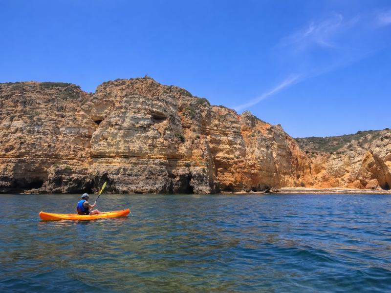 Ponta da Piedade Caves Kayak Adventure by Catamaran from Lagos